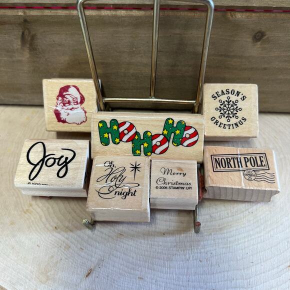 Rubber Stamp Christmas Mixed Lot - Picture 1 of 4